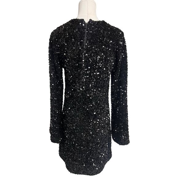 H&M Black Sequin Mini Dress - Picture 3 of 8